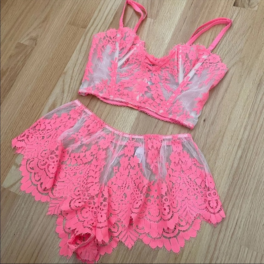 Dream Angels Boho Lace Bustier and Shorts Set